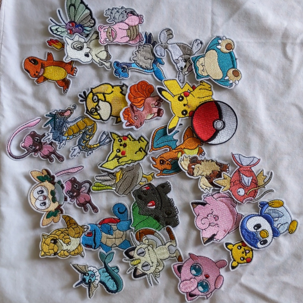 Pokemon Embroidered Patches